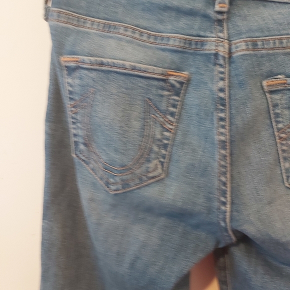 TRUE RELIGION | Women's Halle Mid Rise Super Skinny Jeans Gypset Blue Size 23 - Picture 14 of 14